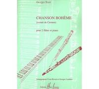 Partitions classique LEMOINE BIZET GEORGES - CHANSON BOHEME - 2 FLUTES, PIANO Flûte traversière
