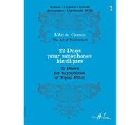 Partitions classique LEMOINE BOIS CHRISTOPHE - L'ART DU CLAVECIN - 22 DUOS VOL.1 - 2 SAXOPHONES Saxophone G