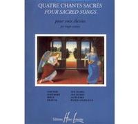 Partitions classique LEMOINE BONNARDOT JACQUELINE - CHANTS SACRÉS (4) - VOIX ELEVEE, PIANO Soprano, piano