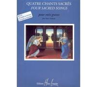 Partitions classique LEMOINE BONNARDOT JACQUELINE - CHANTS SACRES (4) - VOIX GRAVES, PIANO Baryton, piano