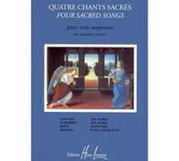Partitions classique LEMOINE BONNARDOT JACQUELINE - CHANTS SACRÉS (4) - VOIX MOYENNE, PIANO Alto, piano