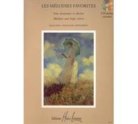Partitions classique LEMOINE BONNARDOT JACQUELINE - MÉLODIES FAVORITES + CD - VOIX ELEVEE OU MOYENNE, PIANO Soprano, piano