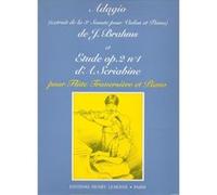 Partitions Classique Lemoine Brahms J./ Scriabine A. - Adagio De La Sonate N°3 / Etude Op.2 N°1 - Flute, Piano Flûte Traversière G