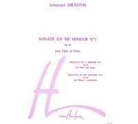 Partitions classique LEMOINE BRAHMS J. - SONATE N°1 EN MI MIN. - FLUTE, PIANO Flûte traversière