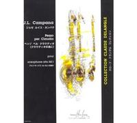 Partitions classique LEMOINE CAMPANA JOSE-LUIS - PEZZO PER CLAUDIO - SAXOPHONE ALTO SOLO Saxophone