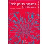 Partitions classique LEMOINE CHOUVEL JEAN-MARC - PETITS PAPIERS (3) - GUITARE SOLO, 3 GUITARES Guitare