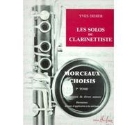 Partitions classique LEMOINE DIDIER YVES - LES SOLOS DU CLARINETTISTE VOL.2 - CLARINETTE Clarinette