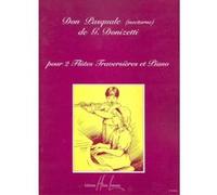 Partitions classique LEMOINE DONIZETTI GAETANO - NOCTURNE EXTRAIT DE DON PASQUALE - 2 FLUTE, PIANO Flûte traversière G