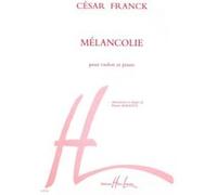 Partitions classique LEMOINE FRANCK CESAR - MELANCOLIE - VIOLON, PIANO Violon