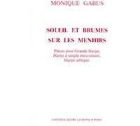 Partitions classique LEMOINE GABUS MONIQUE - SOLEIL ET BRUMES SUR MENHIRS - HARPE Harpe