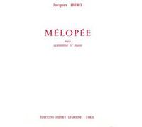 Partitions classique LEMOINE IBERT JACQUES - MÉLOPÉE - SAXOPHONE, PIANO Saxophone