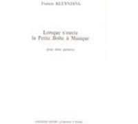 Partitions classique LEMOINE KLEYNJANS F. - LORSQUE S'OUVRE LA PETITE... - 2 GUITARES Guitare