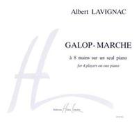 Partitions classique LEMOINE LAVIGNAC ALBERT - GALOP - MARCHE - PIANO 6 MAINS Piano