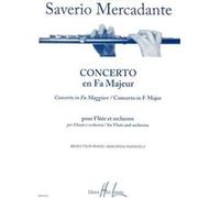 Partitions classique LEMOINE MERCADANTE SEVERIO - CONCERTO EN FA MAJ. - FLUTE, PIANO Flûte traversière