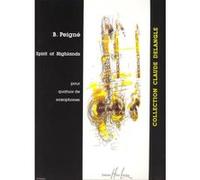 Partitions classique LEMOINE PEIGNE BERTRAND - SPIRIT OF HIGHLANDS - 4 SAXOPHONES Saxophone
