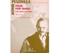 Partitions classique LEMOINE PIAZZOLLA ASTOR - FOUR FOR TANGO - 4 CLARINETTES Clarinette