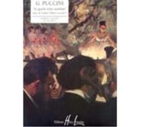 Partitions classique LEMOINE PUCCINI GIACOMO - IN QUELLE TRINE MORBIDE EXTRAIT DE MANON LESCAUT - PIANO Piano