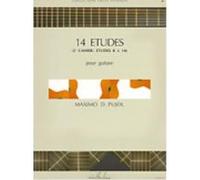 Partitions classique LEMOINE PUJOL MAXIMO-DIEGO - ETUDES (14) VOL.2 - GUITARE Guitare