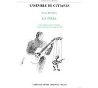 Partitions classique LEMOINE SANZ GASPAR - FOLIA (LA) - 5 GUITARES Guitare