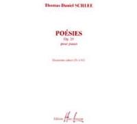 Partitions classique LEMOINE SCHLEE THOMAS DANIEL - POÉSIES II OP.25 - PIANO Piano
