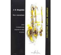 Partitions classique LEMOINE SINGELEE JEAN-BAPTISTE - DUO CONCERTANT OP.55 - 2 SAXOPHONES, PIANO Saxophone
