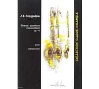 Partitions classique LEMOINE SINGELEE JEAN-BAPTISTE - GRAND QUATUOR CONCERTANT OP.79 - 4 SAXOPHONES Saxophone