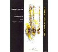 Partitions classique LEMOINE SOLEY DAVID - LABERINTO III - SAXOPHONE Saxophone G