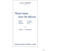 Partitions classique LEMOINE VIERNE LOUIS - MESSE BASSE POUR LES DEFUNTS OP.62 - ORGUE Orgue
