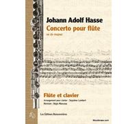 Partitions classique Les Editions buissonnieres HASSE J.A. - CONCERTO POUR FLUTE EN DO MAJEUR - FLUTE Flûte traversière