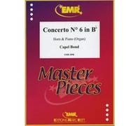 Partitions classique MARC REIFT BOND CAPEL - CONCERTO N°6 IN Bb MAJOR - HORN & PIANO Tuba G