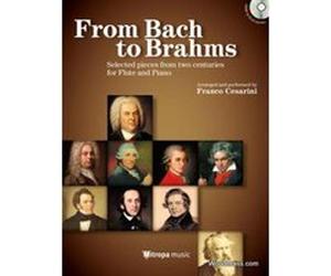 Partitions classique Mitropa Music FROM BACH TO BRAHMS - SELECTED PIECES FROM TWO CENTURIES FOR FLUTE & PIANO Flûte traversière