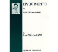 Partitions classique MUSIC SALES ARNOLD MALCOLM - DIVERTIEMENTO FOR FLUTE, OBOE AND CLARINET SET OF PARTS - CLARINET Clarinette G
