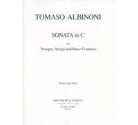 Partitions classique MUSICA RARA ALBINONI TOMASO - SONATA NR. 1 IN C - TRUMPET, STRINGS, BASSO CONTINUO Ensemble mixte G