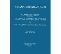 Partitions classique MUSICA RARA BACH J.S. - COMPL. ARIAS (VOC,2 FL) VOL.2 - ALTO, 2 FLUTES, BASSE CONTINUE Alto, instruments