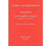 Partitions classique MUSICA RARA BEETHOVEN L.V. - VARIATIONEN UBER 'LA CI DAREM' - FLUTE (HAUTBOIS), CLARINETTE, BASSON Musique de chambre
