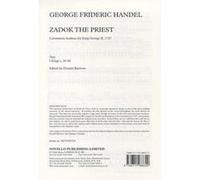 Partitions classique NOVELLO :HANDEL ZADOK THE PRIEST - VOCAL SCORE - SATB Choeur et ensemble vocal