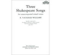 Partitions classique OXFORD UNIVERSITY PRESS VAUGHAN WILLIAMS RALPH - THREE SHAKESPEARE SONGS - CHOEUR SSATB Choeur et ensemble vocal G