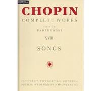 Partitions classique PWM CHOPIN FREDERIC - COMPLETE WORKS VOL.17 (SONGS) Soprano, piano