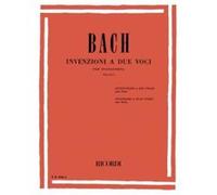 Partitions classique RICORDI BACH J.S. - INVENZIONI A 2 VOCI ANNOTATA - PIANO Piano