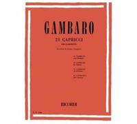 Partitions classique RICORDI GAMBARO V. - 21 CAPRICCI - CLARINETTE Clarinette G