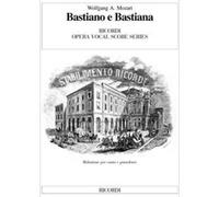 Partitions classique RICORDI MOZART W.A. - BASTIANO E BASTIANA - CHANT ET PIANO Voix solo, piano