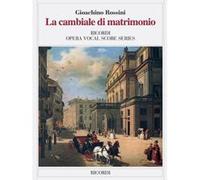 Partitions classique RICORDI ROSSINI G. - CAMBIALE DI MATRIMONIO - CHANT ET PIANO Voix solo, piano