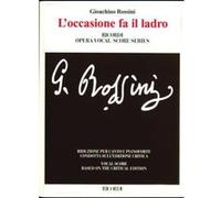 Partitions classique RICORDI ROSSINI G. - L'OCCASIONE FA IL LADRO OSSIA IL CAMBIO DELLA VALIGIA - CHANT ET PIANO Voix solo, piano G