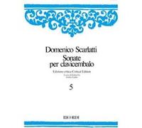 Partitions classique RICORDI SCARLATTI D. - SONATE PER CLAVICEMBALO - VOLUME V - CLAVECIN Piano