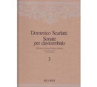 Partitions classique RICORDI SCARLATTI DOMENICO - SONATE PER CLAVICEMBALO - VOL. 3 Clavecin