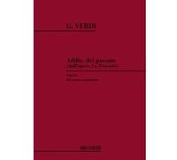Partitions classique RICORDI VERDI G. - ADDIO DEL PASSATO - CHANT ET PIANO Voix solo, piano