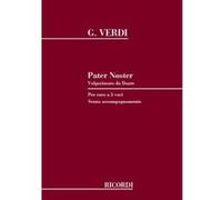 Partitions classique RICORDI VERDI G. - PATER NOSTER - CHOEUR Choeur et ensemble vocal G