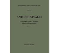 Partitions classique RICORDI VIVALDI A. - CONCERTI IN LA MIN. RV 440 - FLUTE, CORDES ET BASSE CONTINUE Flûte traversière
