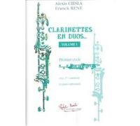 Partitions classique ROBERT MARTIN CIESLA A., RENE F. - CLARINETTES EN DUOS VOL.1 Clarinette G