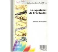 Partitions classique ROBERT MARTIN CROCQ J.M. - LES QUATUORS DE CROC'NOTES Clarinette G